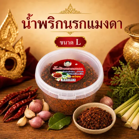 น้ำพริกนรกแมงดา โปรโมชั่นจ่าวิรัช