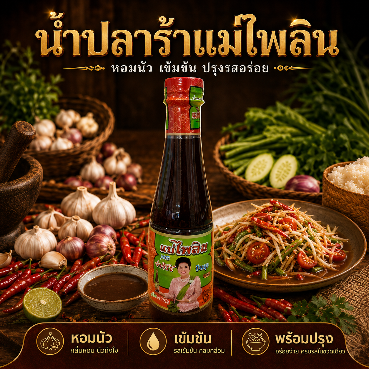 น้ำปลาร้าแม่ไพลิน
